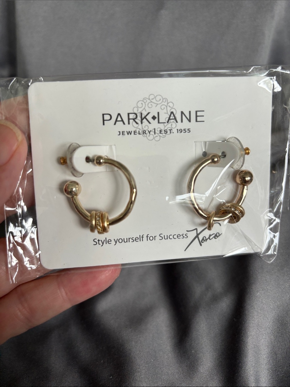 Park Lane Small embellished Hoop Earrings